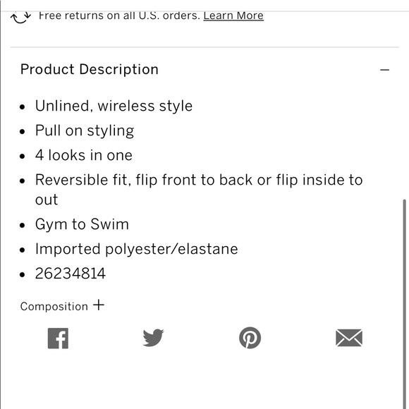 GymTo Swim reversible Twist Front Top Set - Picture 12 of 13